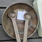NEW Box Wedgwood Vera Wang Gradients Wood Round Bowl with Servers, 12", Brown