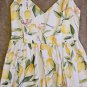 H&M Summer Slip Dress In Color White / Lemons, like new