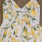 H&M Summer Slip Dress In Color White / Lemons, like new