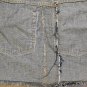 7 For All Mankind Blue Denim Mini Skirt with Red And Gold Rhinestones And Studs