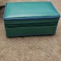 NEW box WOLF Green Travel Jewelry Box With Included Travel Manicure Set
