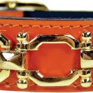 NEW Hartman & Rose Georgia 22k gold plated hardware 22 inch Patent Orange Leathe NEW Hartman & Rose Georgia 22k gold plated hardware 22 inch Patent Orange Leathe