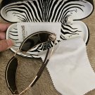 NEW Roberto Cavalli Cicno Serpent Sunglasses With Original Case, Literature Wipe