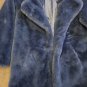 Apparis Blue Faux Fur Coat In Steel Blue, Eloise Or Sophie, Super Luxurious