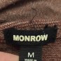 Monrow Double-Layer Hoodie Dress In Mauve With Knotted Crop Hoodie Layer