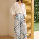 New Tags Commense Boho Printed Wide-Leg Pants