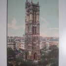 La Tour St Jacques Paris France Vtg Pre-Linen Postcard