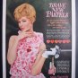 1964 MAX FACTOR Fashion Dress Woman Vtg Photo Print Ad