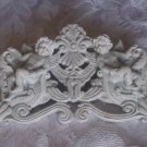 Shabby Cherub Florintine Chic Vintage Pediment Header Swag