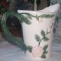 Chic Pink Rose Pitcher Vase Vintage Porcelain Ceramic Not 2 Shabby