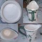 Chic Pink Rose Pitcher Vase Vintage Porcelain Ceramic Not 2 Shabby