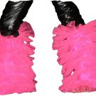 tutu fluffy legwarmers hot pink uv neon Boot Cover club
