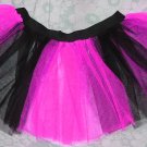 Christmas Xmas UV NEON Hot pink Black Striped TUTU SKIRT Punk Cyber Rave dance club disco party