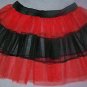 RED TUTU SKIRT PETTICOAT DANCE RAVE PARTY CLUB LADY BUG