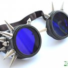 Cyber Goth Goggles Glasses 20 Spikes Punk Industrial Noise Dark Wave Steampunk  21