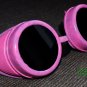 Steampunk Cyber Goggles Glasses Cosplay Anime Larp Rave Halloween Pink 180