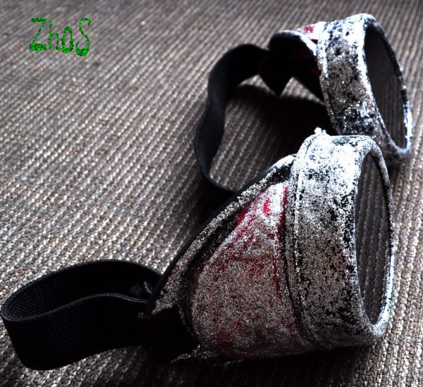 Steampunk Cyber Goggles Glasses Cosplay Anime Larp Rave Sheen Sparkle 199