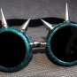 Cyber Goth Goggles Glasses Spikes CyberPunk Industrial Dark Wave Sheen