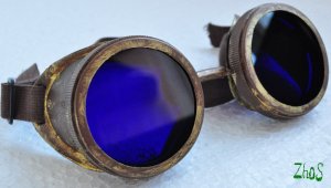 Steampunk Cyber Goggles Glasses Cosplay Anime Larp Rave 23