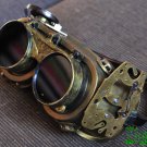 Steampunk Goggles Glasses Cyber post Apocalypse mad professor Gear wheels watch