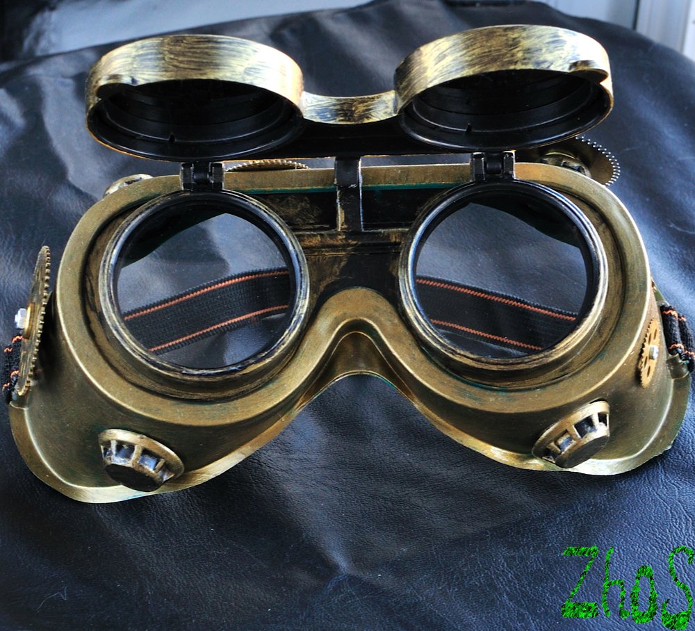Steampunk Goggles Glasses Cyber post Apocalypse mad professor Gear ...