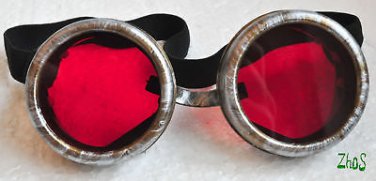 Steampunk Cyber Goggles Glasses Cosplay Anime Rave LARP