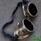 Steampunk Goggles Cyber Glasses Cosplay Anime Rave LARP Airship Captain bronze