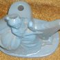 Rare Art Deco 40's Boudoir Lamp Base, Lady w/Harp