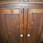 Antique C1850 Primitive Pegged Corner Cupboard 72"
