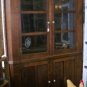 Antique C1850 Primitive Pegged Corner Cupboard 72"