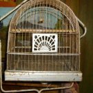 Antique Signed Crown Metal Birdcage