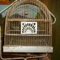 Antique Signed Crown Metal Birdcage