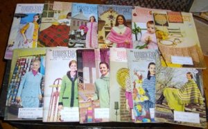 12 Vintage Work Basket Magazines, 1971 Crafts Etc