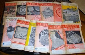 12 Vintage Work Basket Magazines, 1961 Crafts Etc