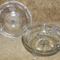 Pair Antique C1890 Deeply Etched Glass Nappy or Bowl NR