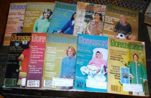 10 Vintage Work Basket Magazines, 1978 Crafts Etc
