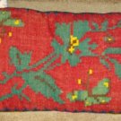 Antique RARE C1850 Wool Handmade Pillow 28" x 14"