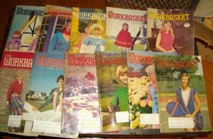 11 Vintage Work Basket Magazines, 1975 Crafts Etc