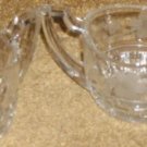 Rare Early Pattern Glass Sugar Bowl & Creamer