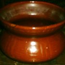 9" Victorian Brownware Pottery Spittoon,Super Early  NR