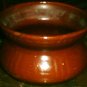 9" Victorian Brownware Pottery Spittoon,Super Early  NR