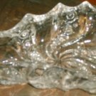 9" Victorian Pattern Glass Nappy, Unusual Shape NR