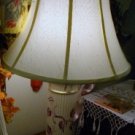 Early Fine Rewired Porcelain Large Lamp w/Shade