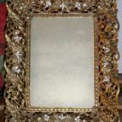 FAB Vintage Picture Frame w/Rhinestones & Pearls