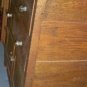 Antique C1870 Primitive Oak Gentleman's Chest Pegged