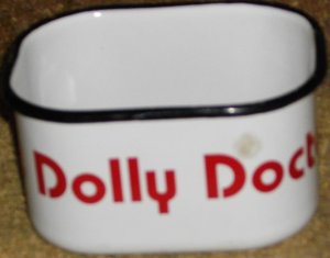 RARE C1920 Dolly Doctor Enamelled Pan