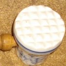 Antique German Blue Onion Porcelain Wooden Handled Meat Tenderizer