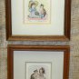 Limited Edition Signed & Numbered Anna Weber Etching, Cat & Little Girl
