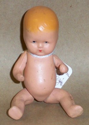 40's All Bisque Fully Jointed Doll Marked K&H USA