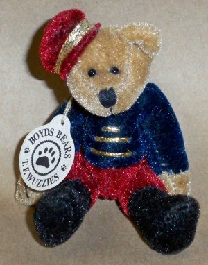 Tiny 3" Miniature Retired Boyd's Fully Jointed Teddy Bear w/Tag